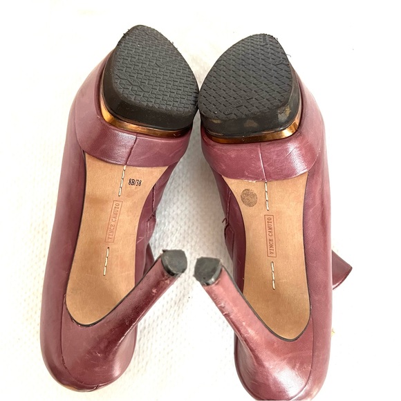 Vince Camuto Magenta Leather Hight Heel Plarform Booties - Picture 8 of 11